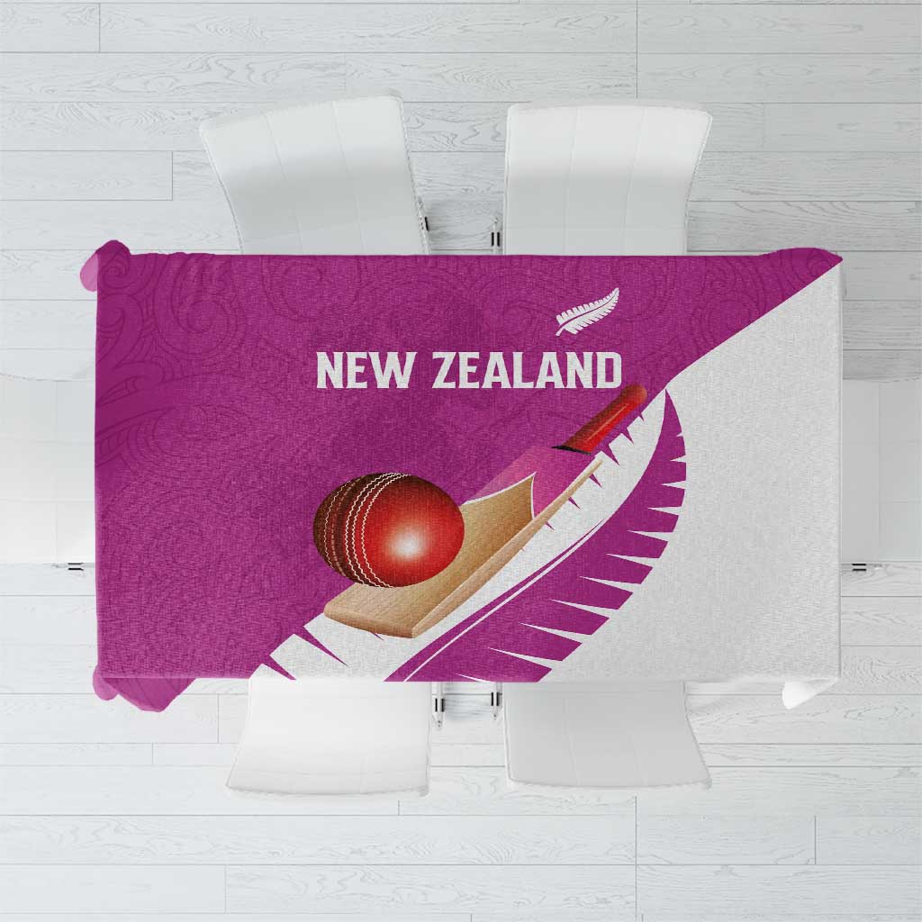 New Zealand Cricket Tablecloth Kiwi Birds Haka Dance Pink Fern Sporty Style LT03 Pink - Polynesian Pride