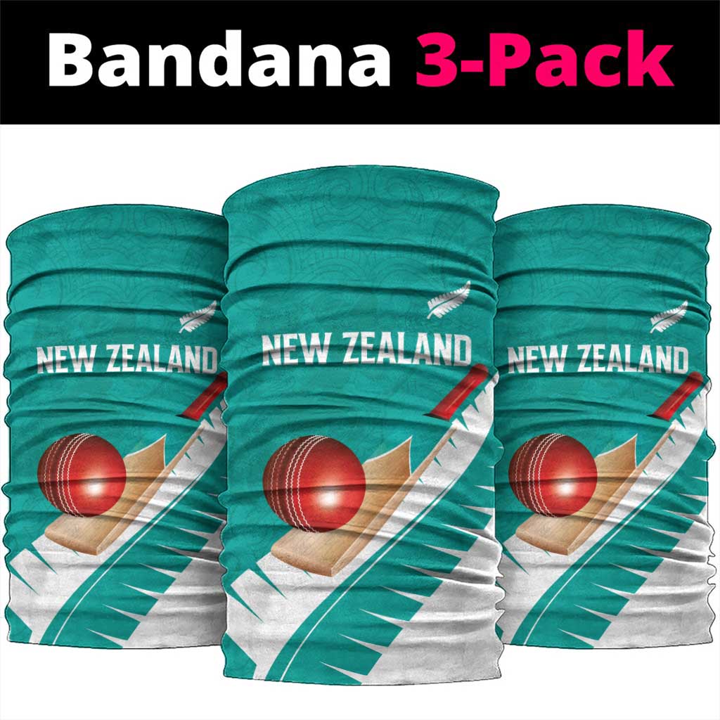 New Zealand Cricket Neck Gaiter Kiwi Birds Haka Dance Turquoise Fern Sporty Style LT03 package One Size: 25*50cm Turquoise - Polynesian Pride