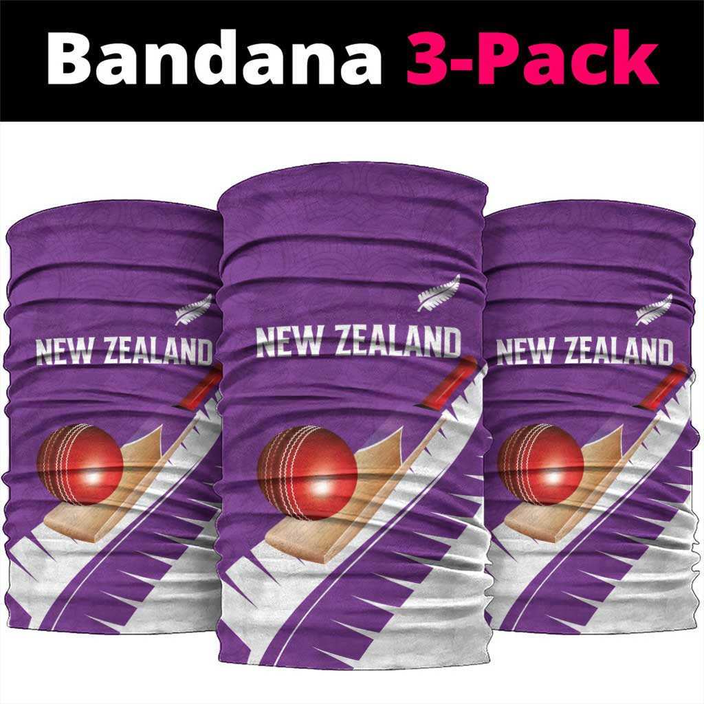 New Zealand Cricket Neck Gaiter Kiwi Birds Haka Dance Purple Fern Sporty Style LT03 package One Size: 25*50cm Purple - Polynesian Pride