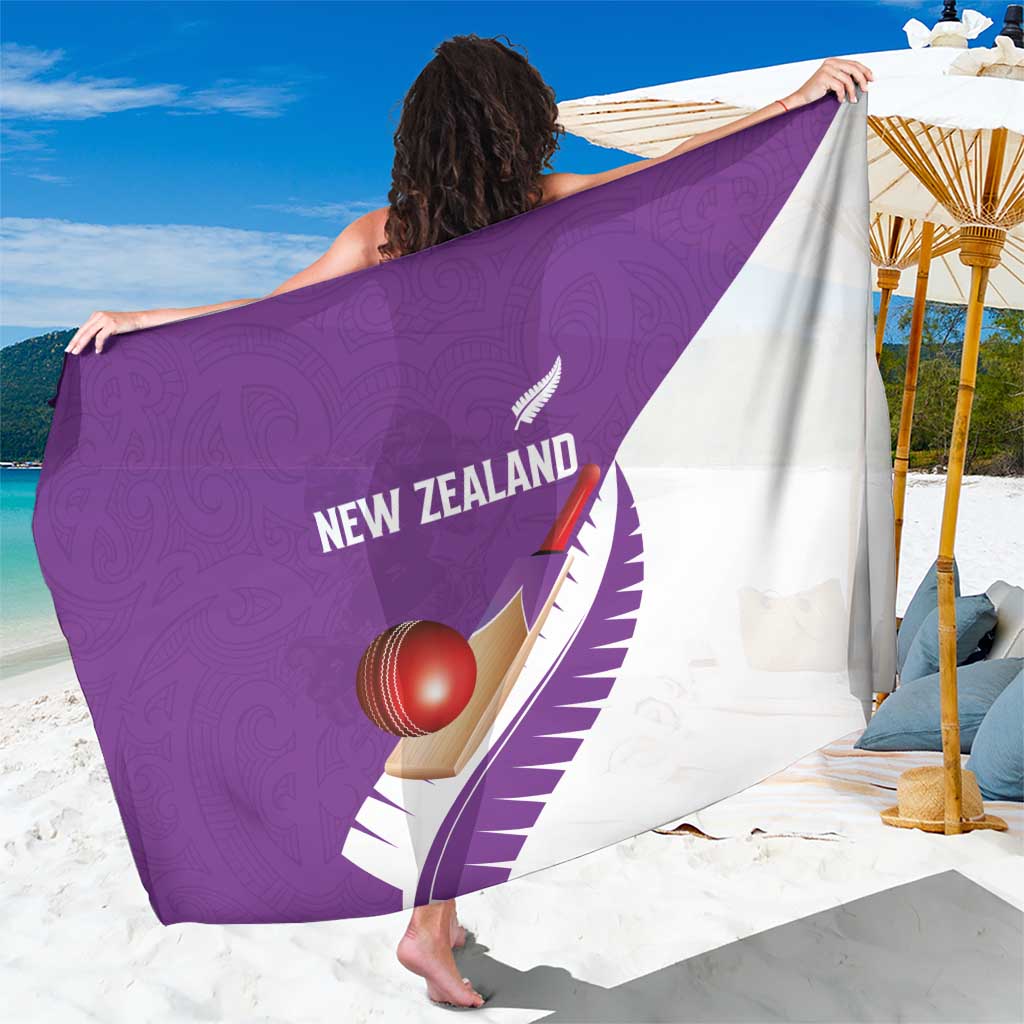 New Zealand Cricket Sarong Kiwi Birds Haka Dance Purple Fern Sporty Style LT03 One Size 44 x 66 inches Purple - Polynesian Pride
