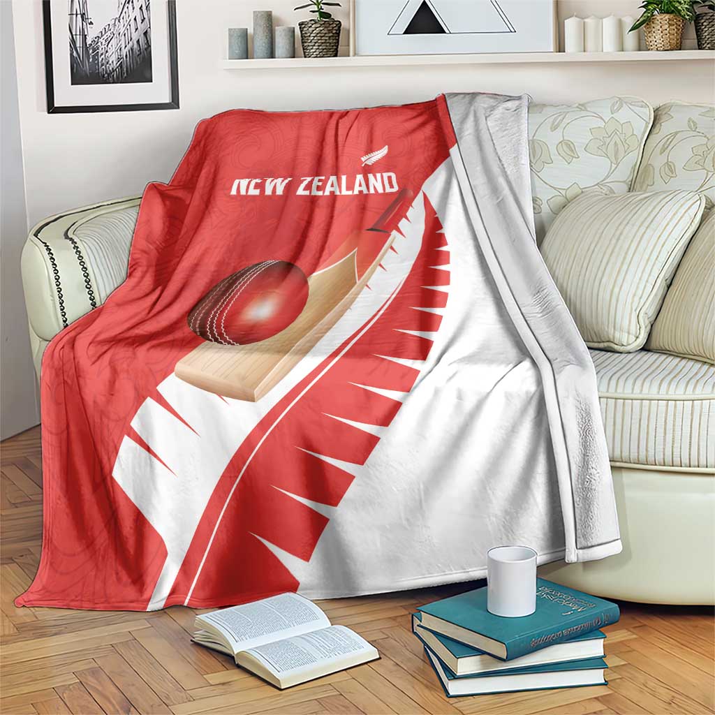 New Zealand Cricket Blanket Kiwi Birds Haka Dance Red Fern Sporty Style LT03 Red - Polynesian Pride