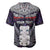 New Zealand Hei Tiki Baseball Jersey Maori Purple Papua Shell Pattern LT03 - Polynesian Pride