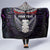 New Zealand Hei Tiki Hooded Blanket Maori Purple Papua Shell Pattern LT03 - Polynesian Pride