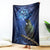 New Zealand Tui Bird Matariki Blanket Maori New Year with Galaxy Fern