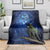 New Zealand Tui Bird Matariki Blanket Maori New Year with Galaxy Fern