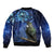 New Zealand Tui Bird Matariki Bomber Jacket Maori New Year with Galaxy Fern