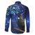 New Zealand Tui Bird Matariki Family Matching Long Sleeve Bodycon Dress and Hawaiian Shirt Maori New Year with Galaxy Fern