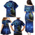 New Zealand Tui Bird Matariki Family Matching Puletasi and Hawaiian Shirt Maori New Year with Galaxy Fern