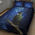 New Zealand Tui Bird Matariki Quilt Bed Set Maori New Year with Galaxy Fern