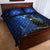 New Zealand Tui Bird Matariki Quilt Bed Set Maori New Year with Galaxy Fern