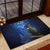 New Zealand Tui Bird Matariki Rubber Doormat Maori New Year with Galaxy Fern