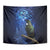 New Zealand Tui Bird Matariki Tapestry Maori New Year with Galaxy Fern