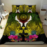 Hawaii Kanaka Maoli Bedding Set Double Shark and Hibiscus Flowers LT03 - Polynesian Pride