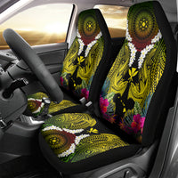 Hawaii Kanaka Maoli Car Seat Cover Double Shark and Hibiscus Flowers LT03 - Polynesian Pride