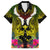 Hawaii Kanaka Maoli Family Matching Puletasi and Hawaiian Shirt Double Shark and Hibiscus Flowers