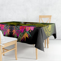 Hawaii Kanaka Maoli Tablecloth Double Shark and Hibiscus Flowers LT03 - Polynesian Pride