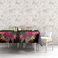 Hawaii Kanaka Maoli Tablecloth Double Shark and Hibiscus Flowers LT03 - Polynesian Pride