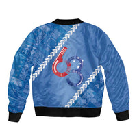 Samoa Independence Day Bomber Jacket Anniversary 63th-Siapo Art LT03 - Polynesian Pride