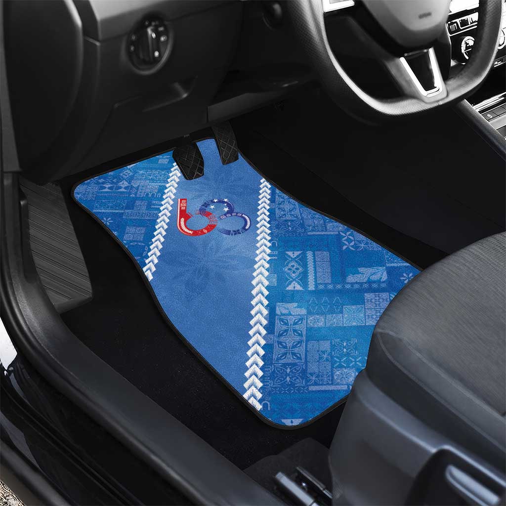 Samoa Independence Day Car Mats Anniversary 63th-Siapo Art LT03 - Polynesian Pride