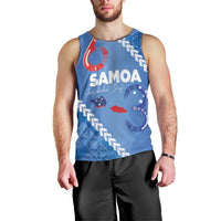 Samoa Independence Day Men Tank Top Anniversary 63th-Siapo Art LT03 - Polynesian Pride