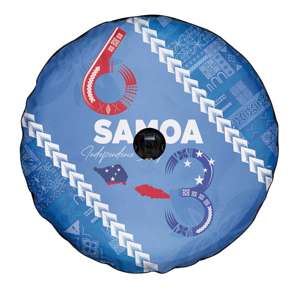 Samoa Independence Day Spare Tire Cover Anniversary 63th-Siapo Art LT03 - Polynesian Pride