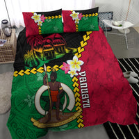 Vanuatu Nakamal and Plumeria Flowers Bedding Set Polynesian Pattern LT03 - Polynesian Pride