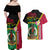 Vanuatu Nakamal and Plumeria Flowers Couples Matching Off Shoulder Maxi Dress and Hawaiian Shirt Polynesian Pattern