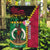 Vanuatu Nakamal and Plumeria Flowers Garden Flag Polynesian Pattern