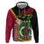 Vanuatu Nakamal and Plumeria Flowers Hoodie Polynesian Pattern