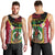 Vanuatu Nakamal and Plumeria Flowers Men Tank Top Polynesian Pattern