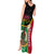 Vanuatu Nakamal and Plumeria Flowers Tank Maxi Dress Polynesian Pattern