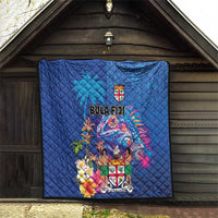 Fiji Bula Quilt Tropical Plants with Palm Tree and Iguana Colorful LT03 - Polynesian Pride