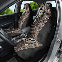 Fiji Traditional Masi Car Seat Cover Tapa Art Palm Leaves Pattern LT03 - Polynesian Pride