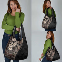 Fiji Traditional Masi Grocery Bag Tapa Art Palm Leaves Pattern LT03 - Polynesian Pride