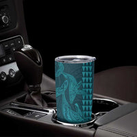 Aloha Hawaii Whale Kakau and Polynesian Tattoo Tumbler Cup Turquoise Color LT03 - Polynesian Pride