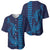 Aloha Hawaii Whale Kakau and Polynesian Tattoo Baseball Jersey Dark Navy Color