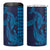 Aloha Hawaii Whale Kakau and Polynesian Tattoo 4 in 1 Can Cooler Tumbler Dark Navy Color