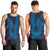 Aloha Hawaii Whale Kakau and Polynesian Tattoo Men Tank Top Dark Navy Color