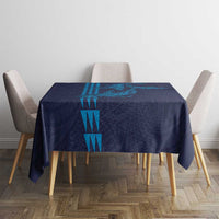 Aloha Hawaii Whale Kakau and Polynesian Tattoo Tablecloth Dark Navy Color LT03 - Polynesian Pride