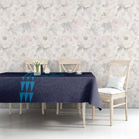 Aloha Hawaii Whale Kakau and Polynesian Tattoo Tablecloth Dark Navy Color LT03 - Polynesian Pride
