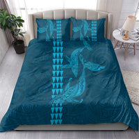 Aloha Hawaii Whale Kakau and Polynesian Tattoo Bedding Set Light Blue Color LT03 - Polynesian Pride