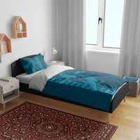 Aloha Hawaii Whale Kakau and Polynesian Tattoo Bedding Set Light Blue Color LT03 - Polynesian Pride