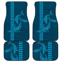 Aloha Hawaii Whale Kakau and Polynesian Tattoo Car Mats Light Blue Color LT03 - Polynesian Pride