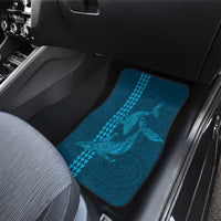 Aloha Hawaii Whale Kakau and Polynesian Tattoo Car Mats Light Blue Color LT03 - Polynesian Pride
