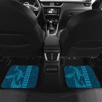 Aloha Hawaii Whale Kakau and Polynesian Tattoo Car Mats Light Blue Color LT03 Set 2pcs - Back Light Blue - Polynesian Pride