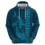 Aloha Hawaii Whale Kakau and Polynesian Tattoo Hoodie Light Blue Color