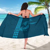 Aloha Hawaii Whale Kakau and Polynesian Tattoo Sarong Light Blue Color LT03 - Polynesian Pride