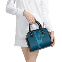 Aloha Hawaii Whale Kakau and Polynesian Tattoo Shoulder Handbag Light Blue Color LT03 - Polynesian Pride