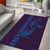 Aloha Hawaii Whale Kakau and Polynesian Tattoo Area Rug Purple Color