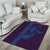 Aloha Hawaii Whale Kakau and Polynesian Tattoo Area Rug Purple Color